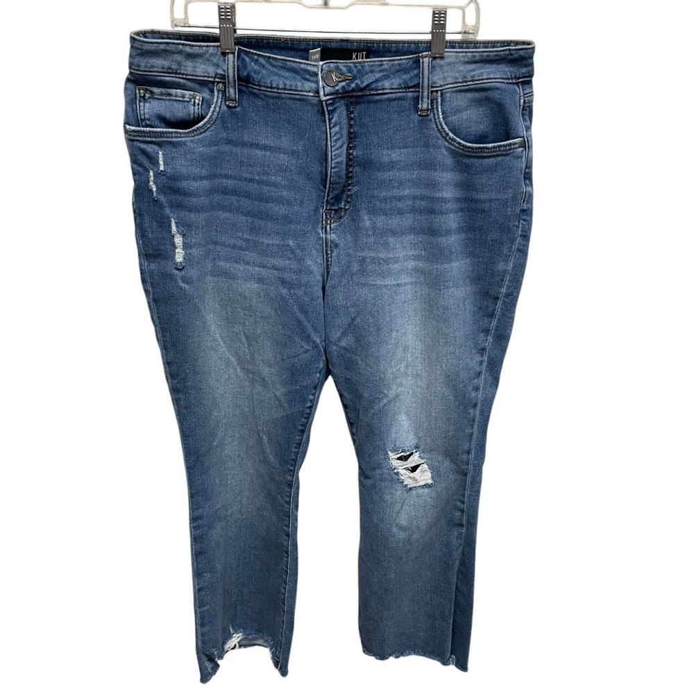 Kut from the Kloth Kelsey Fab ankle flare high rise jeans women’s 14